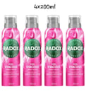 Radox Feel Vivacious  2-in-1 Shave + Shower Mousse 4x200ml