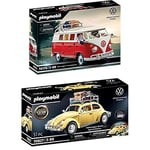 Playmobil Volkswagen Set (includes Volkswagen T1 Camping Bus, and 70827 Volkswagen Beetle)