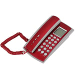 Tosuny Corded Telephone, Small Home Phone Landline Telephone with Caller ID Display for Hotel School Office(Red)