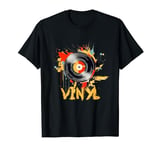 Vinyl Record Player Sketch Drawing Artistic style T-Shirt