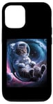 Coque pour iPhone 14 Pro Catronaute Chat Astronaute Deep In Space Cadeaux cosmiques