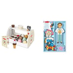 Melissa & Doug Wooden Ice Cream Set | Ice Cream Toy for Age 3+ | Toy Shop & Wooden Food | for 3 Year Old & 15164 Magnetic Pretend Play - Julia | Pretend Play Toy | 3+ | 29.72 cm*3.05 cm*21.59 cm
