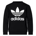 adidas Originals Sweatshirt Trefoil - Svart/vit Barn adult ED7797