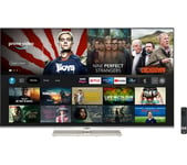 50" JVC LT-50CF820 Fire TV Edition  Smart 4K Ultra HD HDR QLED TV with Amazon Alexa, Silver/Grey,Black