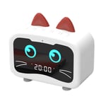 haoyuestory Digital Alarm Clock, Cute Dragon Cat Bluetooth 5.0 Speaker Alarm Clock, USB LED Night Light Table, Wake Up Timing Equipment, Rechargeable Table Clock, Multifunctional Home Desktop Decor