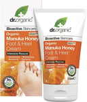 Dr Organic Manuka Honey Foot Cream, Moisturising, Dry Skin, Mens, Womens,...