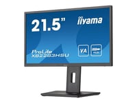 iiyama ProLite XB2283HSU-B1 - Écran LED - 21.5" - 1920 x 1080 Full HD (1080p) @ 75 Hz - VA - 250 cd/m² - 3000:1 - 1 ms - HDMI, DisplayPort - haut-parleurs - noir, mat