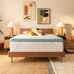 Tempur-Pedic TEMPUR-Adapt + Cooling Surmatelas en Mousse de 7,6 cm, Housse Lavable, surmatelas rafraîchissant, fermeté Moyenne, pour lit King Size, Blanc