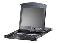 Aten Kl1508an - Kvm-Konsol Med Omkopplare För Tangentbord/Video/Mus - 8 Portar - Ps/2 - 19" - Kan Monteras I Rack - 1280 X 1024 @ 75 Hz - Vga - 1U