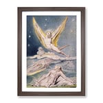 Night Startled By The Lark By William Blake Classic Painting Framed Wall Art Print, Ready to Hang Picture for Living Room Bedroom Home Office Décor, Walnut A3 (34 x 46 cm)