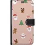 Asus Zenfone 10 Svart Plånboksfodral Klassisk Julfest