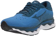 Mizuno Women's Wave Sky 5 Running Shoe, Imperial Blue-sea, 10.5 UK