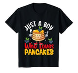 Youth Cute Pancake Art Men Boys Pancake Maker Flapjack Pancakes T-Shirt