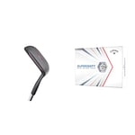 Wilson Golf Pro Staff SGI Chipper, Men's Golf Chipper, Right-Handed, Suitable for Beginners and Advanced, Graphite, Grey, WGD152400 & Callaway Supersoft Golf Balls 2021, White