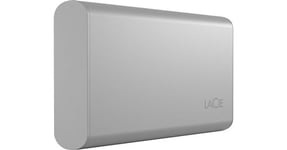 LaCie Portable SSD STKS1000400 - SSD - 1 To - externe (portable) - USB (USB-C connecteur) - lune argentée - avec Seagate Rescue Data Recovery