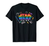 Star Wars Pride Rainbow Logo with Galactic Doodles T-Shirt