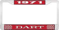 OER LF120171C nummerplåtshållare 1971 dart - röd