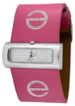 Elite Fernanda Ladies Fashion Pink Leather Strap Watch E5083.2.015