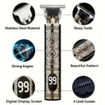 Professional Mens Dragon Hair Clippers Trimmers Machine Cordless Beard Electric