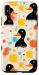 Coque pour iPhone XS Max Canards peinture abstraite en plein air pingouin