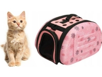 Victoria Fashion Transportväska för hund katt rosa 35x20 AG644S
