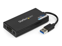 StarTech.com Adaptateur USB 3.0 vers HDMI, 4K 30Hz Ultra HD, certifié DisplayLink, convertisseur d'adaptateur d'affichage USB Type-A vers HDMI pour moniteur, vidéo externe et carte graphique, Mac...