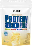 Weider Protein 80 plus (500 G) Vanilla Flavor Multi-Protein Source: Casein, Milk