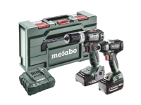 Metabo BSLBL+SSD200LTBL batteridrevet slagbormaskin, trådløs slagnøkkel inkludert batteri, inkludert lader (685199000)