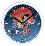 DigiTech Numérique Tech Wall Clock Horloge Murale, Plastique, Plastique, Weiß Pinocchio, 21 x 4 x 21 cm
