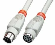 Lindy Apple Mac Serial Port Extension Cable, 2M, Grå, 2 M, Hane/Hona, 8-Pin M, 8-Pin Fm