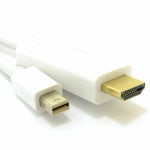 0.5m Mini DisplayPort/Thunderbolt to HDMI Cable Mac to TV Video+Audio [007121]