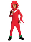 Rubie's 881451L Child's Sonic Generations Knuckles the Echidna Costume Kids Fancy Dress, Cartoon, Red, 9-12 Years