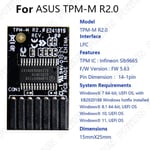 14-1 Pin TPM 2.0 Security Module Trusted Platform Module LPC For ASUS TPM-M R2.0