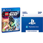 LEGO Star Wars : La Saga Skywalker + Carte Cadeau PSN (PlayStation Store) | 20 EUR | Compte français | Code de téléchargement (PS5/PS4/PS3)