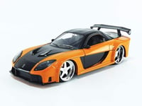 JADA TOYS - MAZDA RX-7 Orange and black Fast and Furious - 1/24 - JAD30732