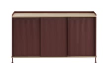 Enfold Sideboard 148 cm - Oiled Oak/Deep Red