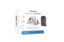 Shelly Smart Security Bundle | Kit domotique et sécurité | Détecteur de Mouvement & d'ouverture Porte/fenêtre | Passerelle Bluetooth | Alarme sans Fil | App iOS, Android | Alexa, Google Home