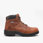 Skechers Work RELAXED FIT WORKSHIRE Mens Leather Memory Foam Safety Boots Brown