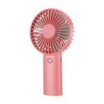 Mini Portable Handheld Fan with 4400 mAh Rechargeable Battery, 3 Speeds Personal Handle Fans Indoor and Outdoor USB Electric Fan for Office Home Sport Camping and Travel, Ultra Quiet (Coral Red)