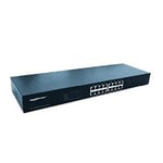 Mach Power sw-uf16l-032 Managed Network Switch Fast Ethernet (10/100) Black Network Switch – Network Switches (Managed, Fast Ethernet (10/100), Full Duplex, Rack Mounting)