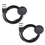 2pk Smartwatch USB-A Charging Cable Magnetic 4-Pin for Goo-gle Pixel Watch 2