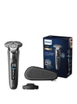 Philips Series 8000 Wet &Amp; Dry Men'S Electric Shaver With Pop-Up Trimmer, Travel Case, Charging Stand &Amp; Groomtribe App Connection- S8697/35