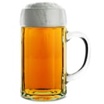 Ecken Beer Stein 35oz / 1ltr - German Stein, Glass Stein, Large Stein, Handled Beer Mug, MaÃŸkrug