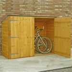 6 x 2 Tongue And Groove Pent Bike Store (No Floor)