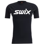 Swix RaceX Bodywear T-skjorte Herre Black/Bright White, L