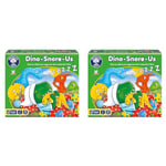 Orchard Toys Dino-Snore-Us Game, A fun Dinosaur Themed Board Game for ages 4+, Encourages Number and Counting Skills for Kids (Pack of 2)