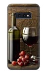 Grapes Bottle and Glass of Red Wine Case Cover For Samsung Galaxy S10e