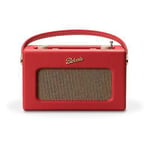 Roberts Radio RD70RE 1950s Style Clock Radio - Red