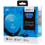 GROOV-E RETRO SERIES PERSONAL PORTABLE CD PLAYER WALKMAN - BLUE - GVPS110/BE