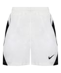 Nike Mens Stretch Waist White/Black Graphic Logo Boys Shorts 217258 100 - Size Medium